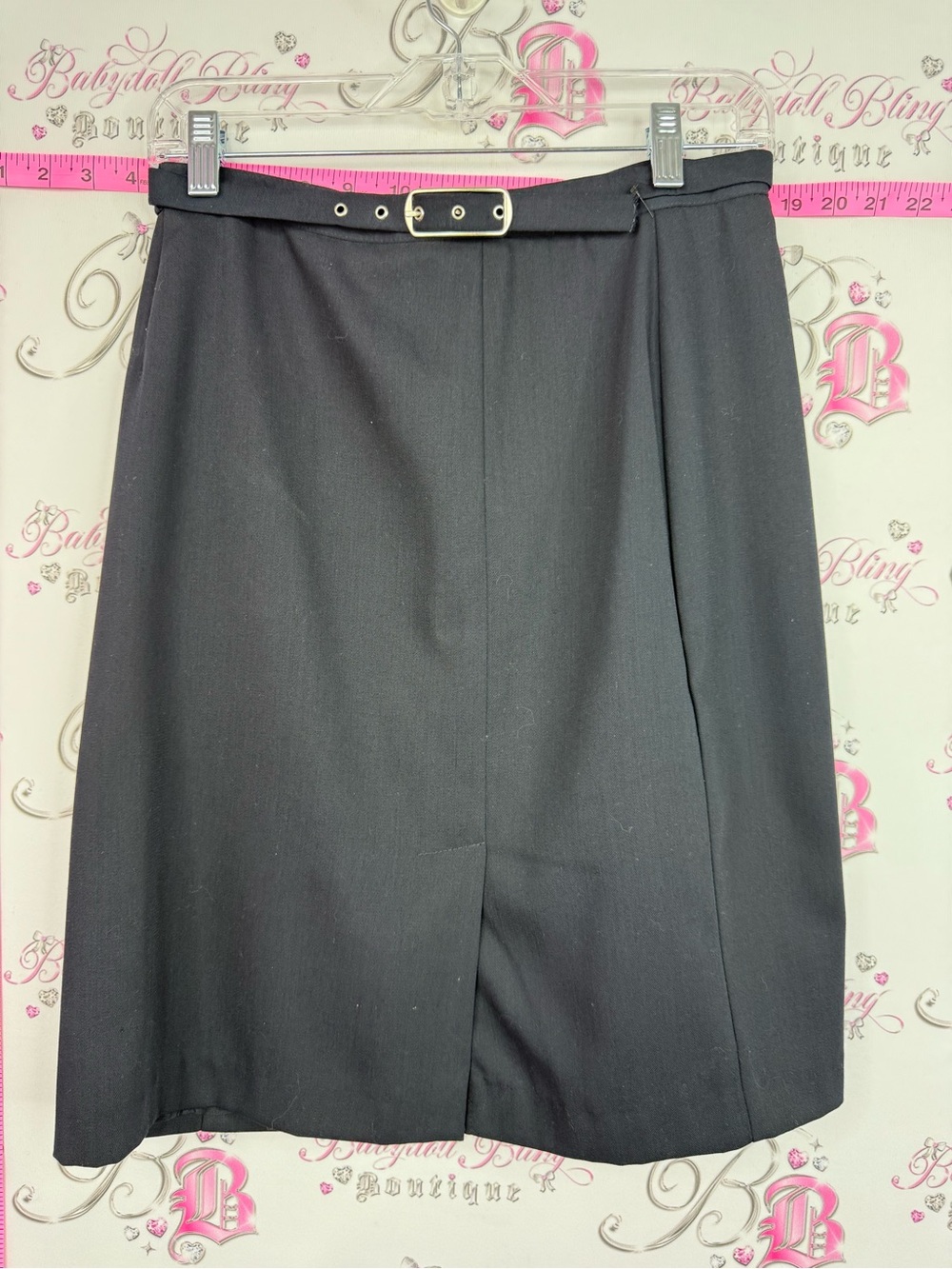 JESSICA skirt y2k belted Classic Black Belted Women's Skirt